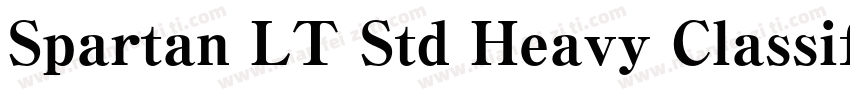 Spartan LT Std Heavy Classified字体转换